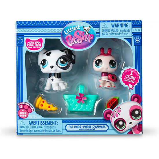 

Игровой набор Littlest Pet Shop Пара друзей Далматинец и Божья коровка с аксессуарами