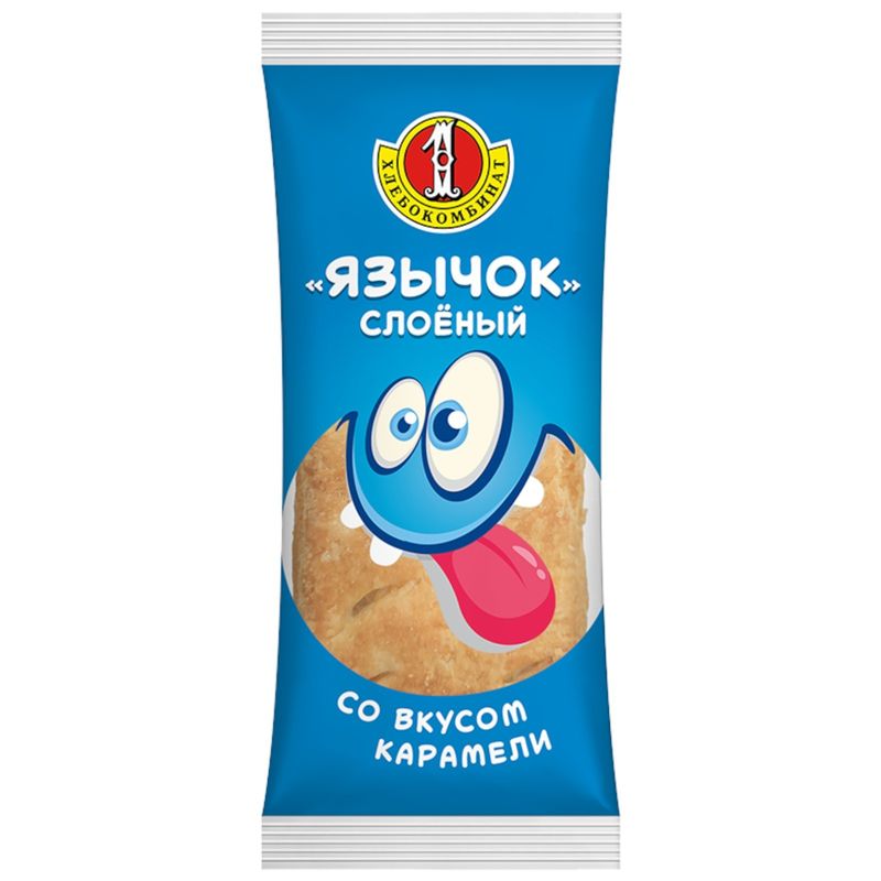 

Язычок слоеный Первый хлебокомбинат Карамель 60 г