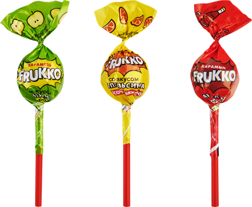 

Карамель Славянка на палочке с жевательной конфетой вкус в ассортименте весовая