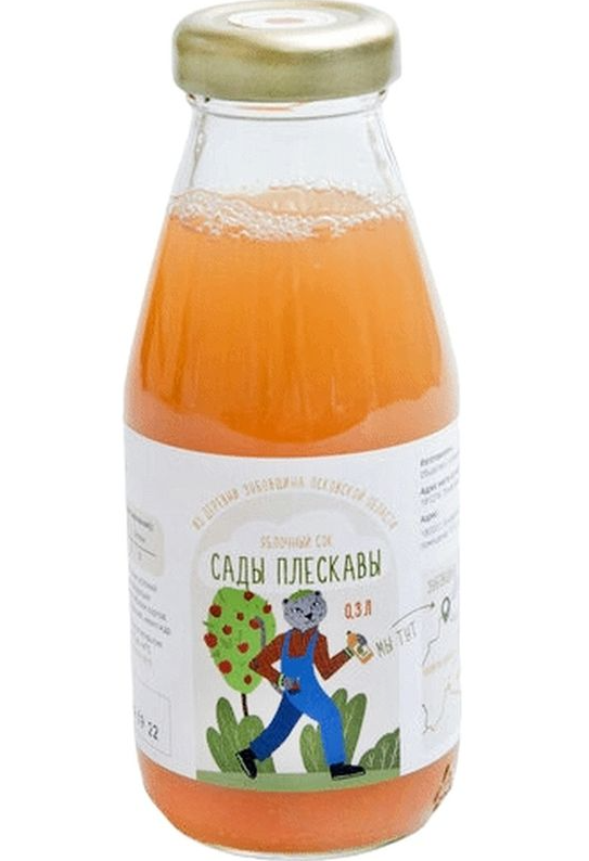 

Сок Сады Плескавы яблочный 300 мл