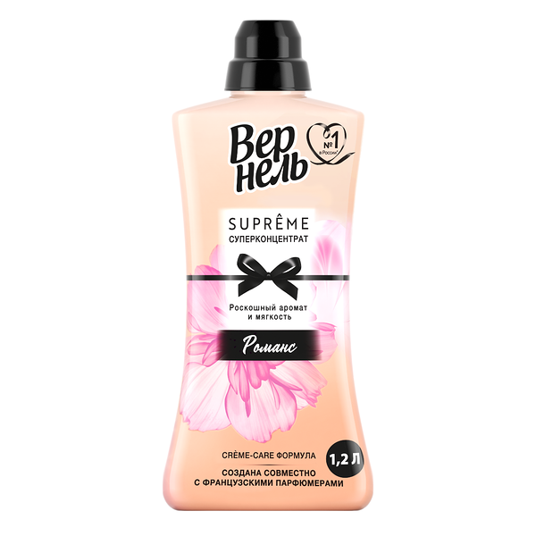 Кондиционер для белья Вернель Supreme Romance 1200 мл 40 стирок