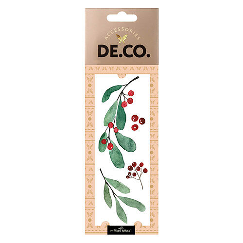 Татуировка для тела Deco Celebration by Miami tattoos переводная Mistletoe