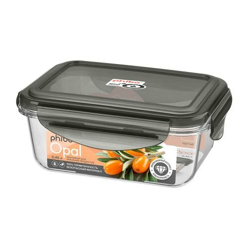 Контейнер для пищевых продуктов Phibo Opal герметичный 0.45 л