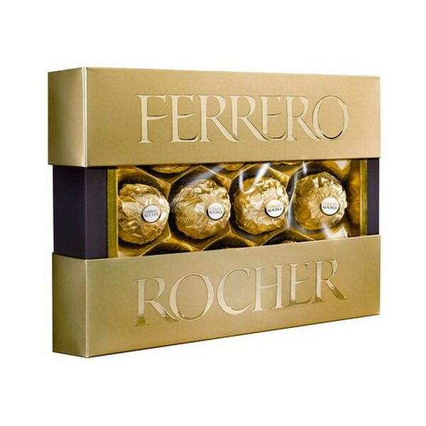 Ферреро Роше Конфеты шок с крем нач.и лесн орех Т10 125г