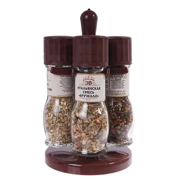 Набор из 4 мельниц со специями 