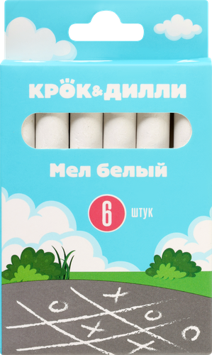 

Мел Крок&Дилли белый, Арт. L1233, 6шт