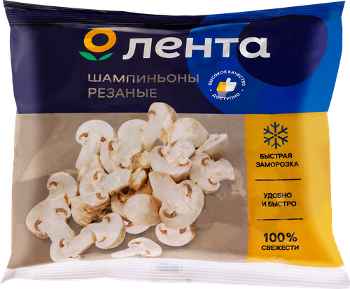 

Шампиньоны Лента резаные 400 г