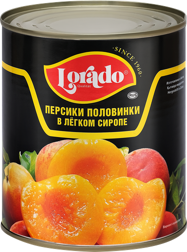 Персики Lorado половинки в сиропе 850 г
