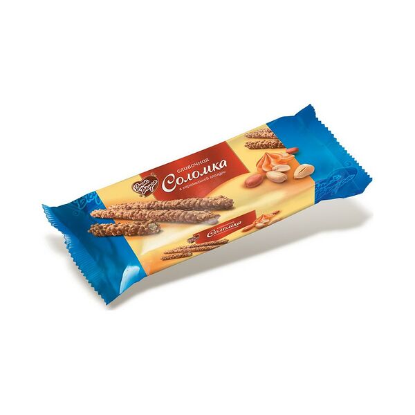 Соломка в глазури со вкусом карамели с арахисом вес 165г Знак вкуса