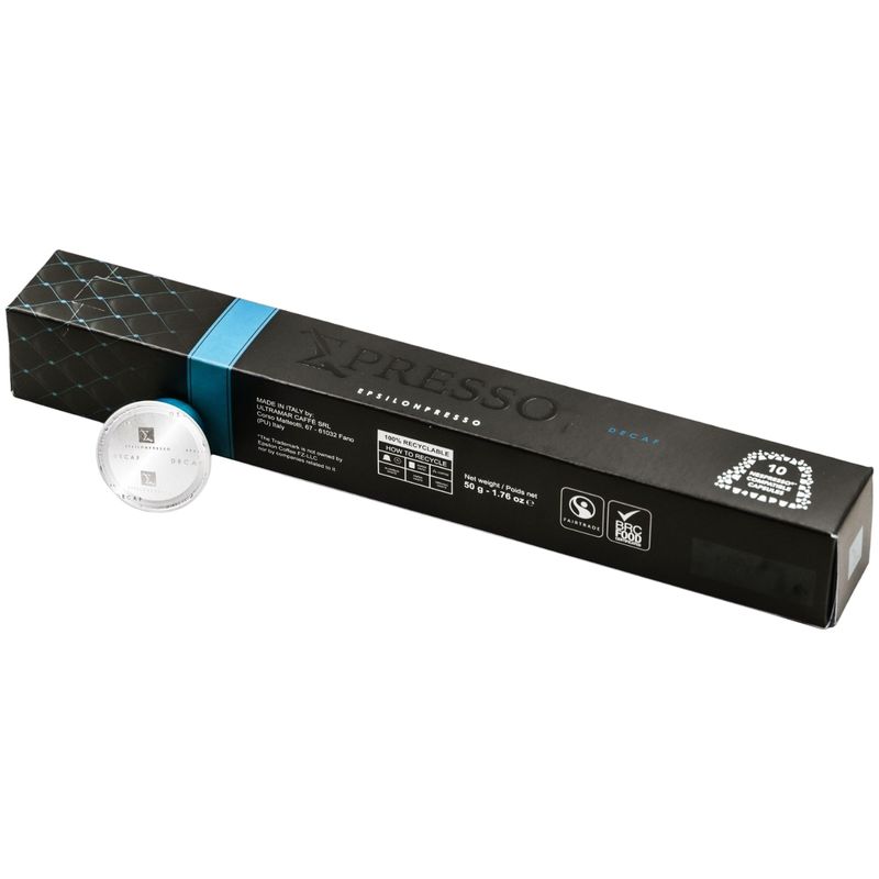 

Кофе Epsilonpresso Decaf жареный молотый в капсулах 10х5 г