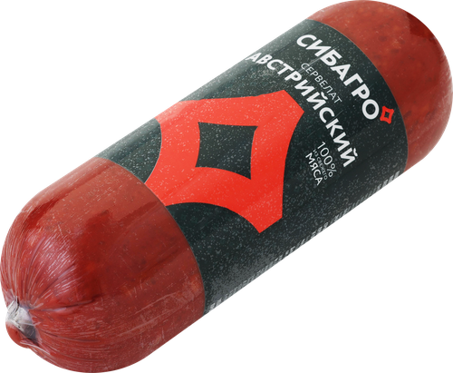 

Колбаса копчено-вареная СибАгро Австрийский сервелат 350 г