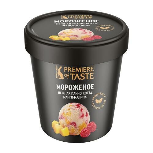 Мороженое Premiere Of Taste Нежная Панна Котта манго-малина 400 г
