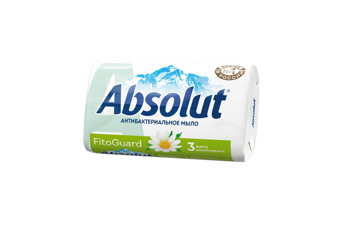 

Мыло твердое Absolut Nature FitoGuard антибактериальное ромашка 90 г