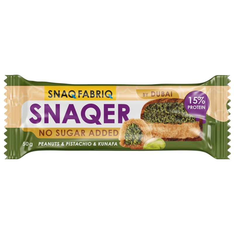 

Батончик протеиновый Snaq Fabriq в шоколаде без сахара арахис-фисташка-катаифи 50 г