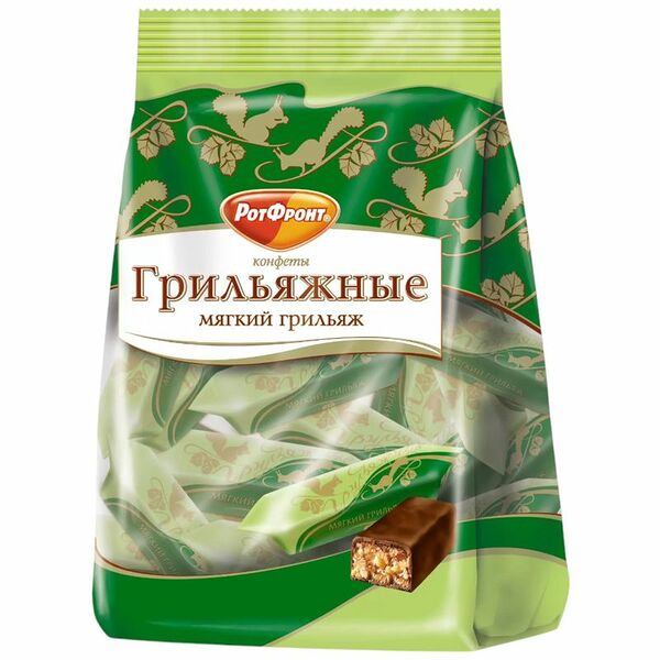 Конфеты Рот Фронт Грильяжные мягкий грильяж, 200 г
