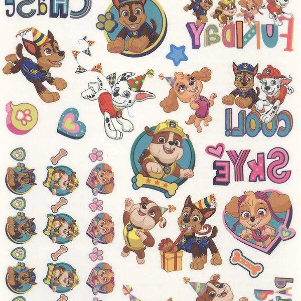 Наклейки-тату Приор Групп переводные Щенячий патруль