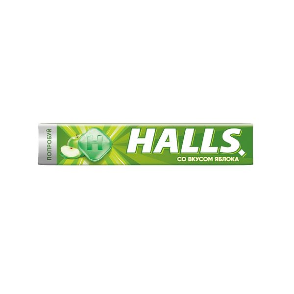 Карамель леденцовая HALLS со вк яблока 25г