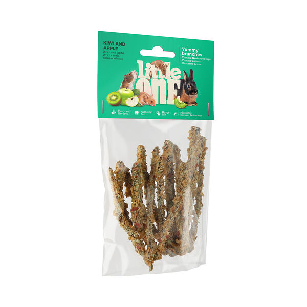 Лакомство Little One Лакомые ветви с киви и яблоком для грызунов 35 г