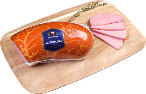 

Колбаса Омский Бекон Докторская ГОСТ вар. н/о в/у вес