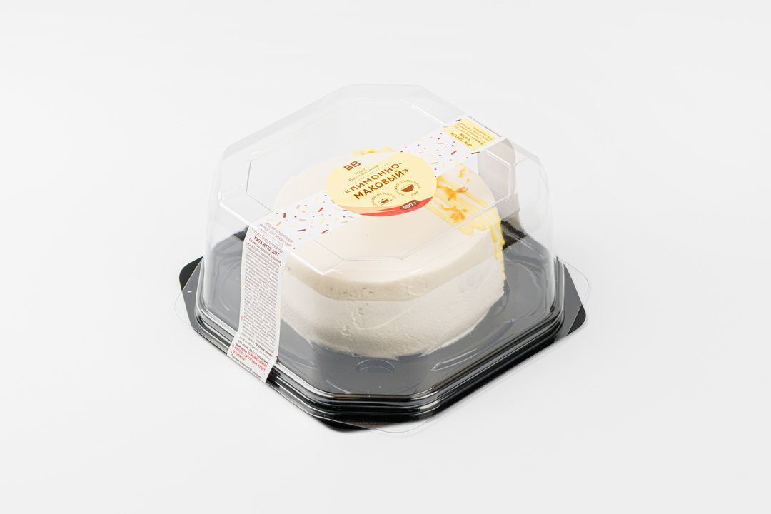 

Торт бисквитный ВкусВилл Лимонно-маковый 500 г