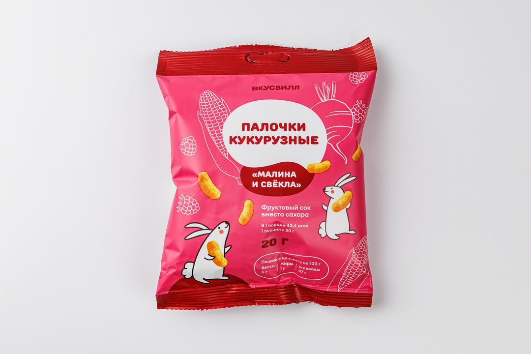 

Палочки кукурузные ВкусВилл Малина и свекла 20 г