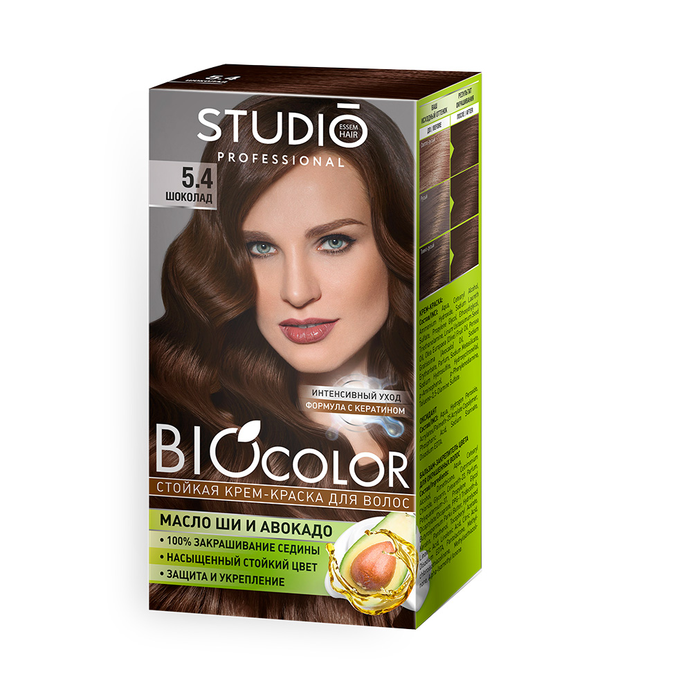 

Краска для волос Studio Professional Biocolor 5.4 шоколад 115 мл