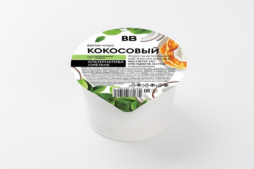 

Крем кокосовый веган 170 г