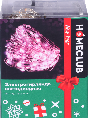 

Гирлянда Homeclub 50 LED мини-диодов 5 м, цвет в ассортименте