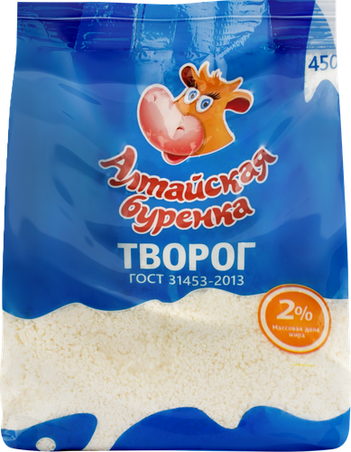

Творог Алтайская Буренка 2% 450 г