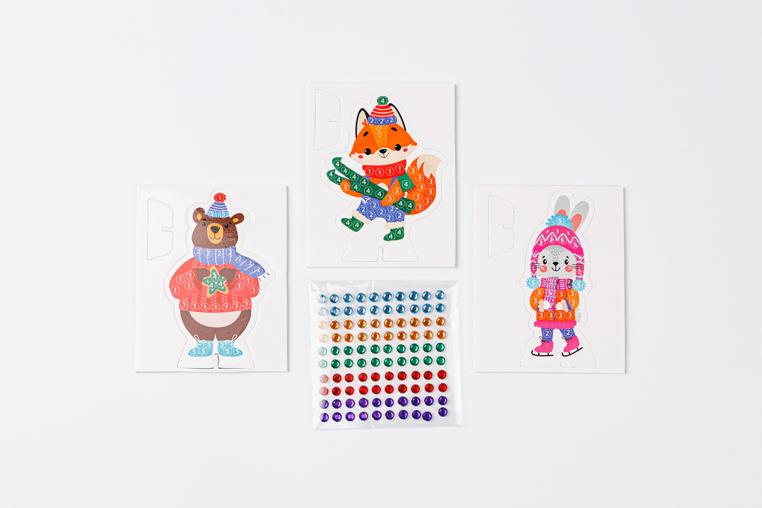 

Аппликация стразами ВкусВилл Зимние забавы