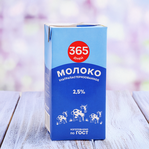 

Молоко ультрапастеризованное 365 дней 2.5% БЗМЖ, 925 мл