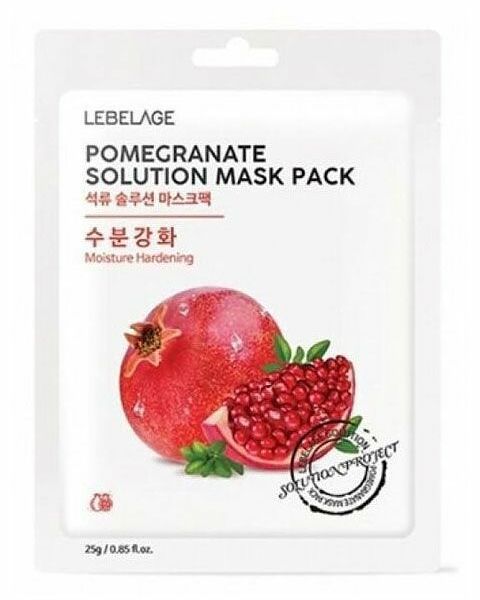 Маска тканевая для лица Lebelage с экстрактом граната 25 г