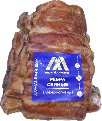 

Ребра свиные копчено-вареные Мясной характер, весовые