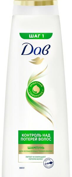 Шампунь для волос Dove Hair Therapy контроль над потерей волос для ослабленных и тонких 380мл