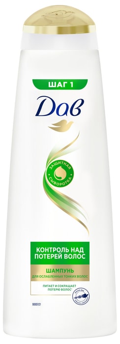 

Шампунь для волос Дав Контроль над потерей волос 380 мл