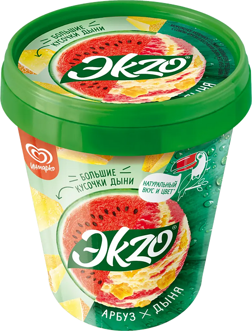 

Мороженое Эkzo арбуз, дыня 520 г