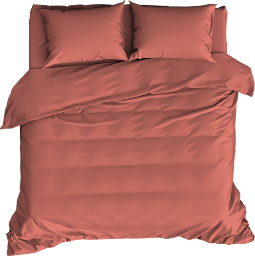 

Комплект постельного белья Homeclub Евро поплин кирпичный