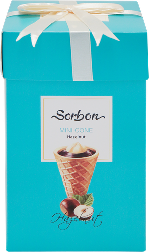 

Конфеты Sorbon Мини-рожок хрустящий Фундук с какао, 200 г