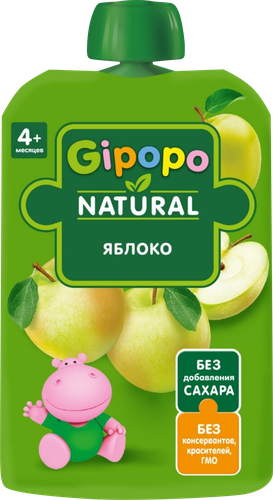

Пюре детское Gipopo Яблоко с 4 месяцев 90 г