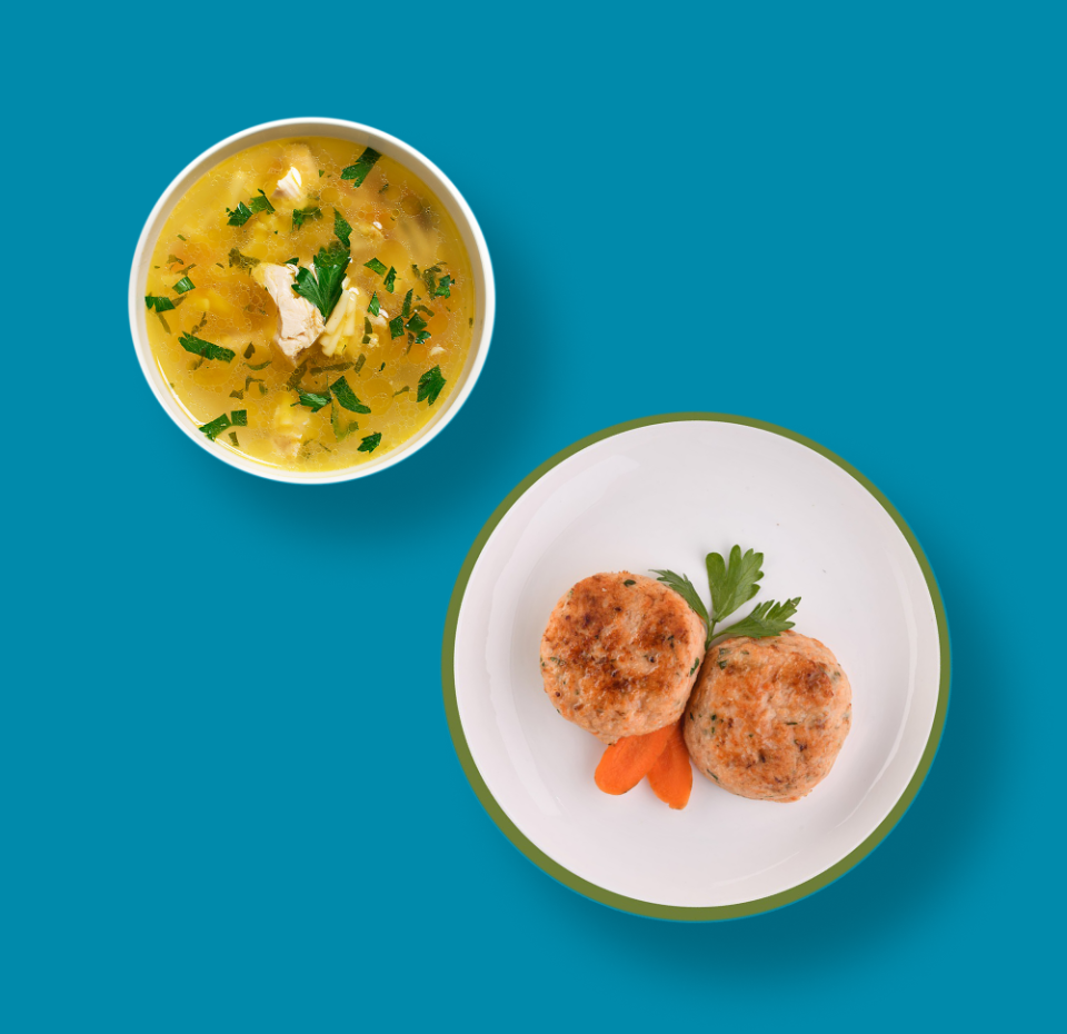 

Ланч Уже Готово Лапша куриная 270 г + Котлеты рыбные по старорусскому рецепту 160 г