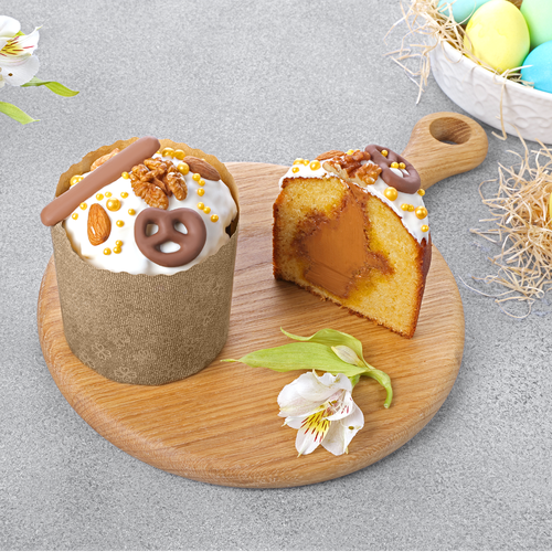 

Кулич Лента Fresh с карамельной начинкой, 420 г