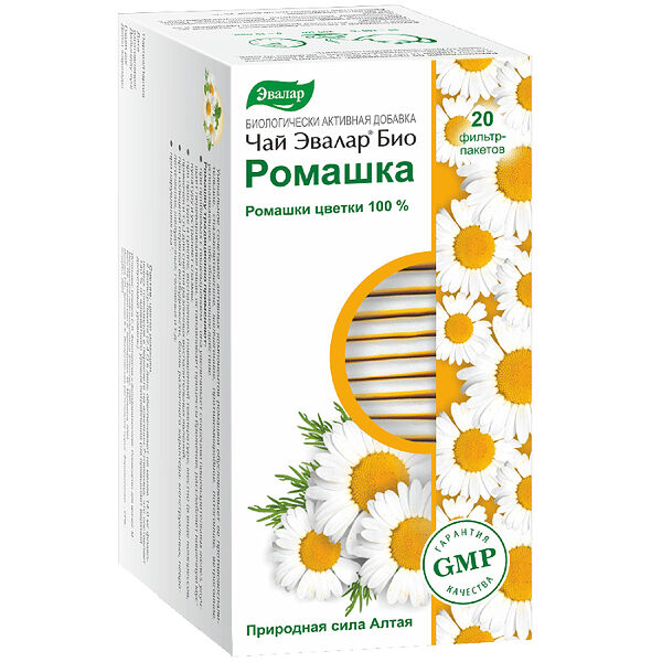 Эвалар Био Чай Ромашка фильтр-пакеты 20 шт
