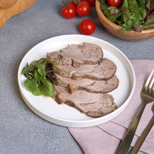 

Буженина запеченная Лента Fresh из свиной шеи в нарезке весовая