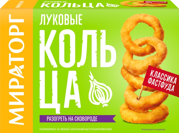 

Кольца луковые Мираторг замороженные 250 г