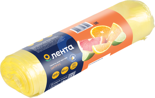 

Пакеты для мусора ЛЕНТА Арома 120л, 10шт