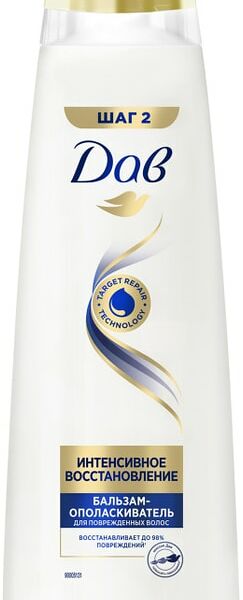 Бальзам-ополаскиватель для волос Дав Интенсивное восстановление для поврежденных 350мл