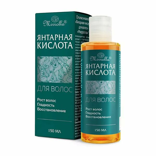 Mirrolla Янтарная кислота ополаскиватель для волос 150 мл