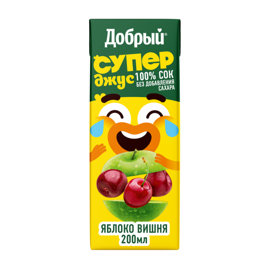 

Сок Добрый Active kid яблоко-вишня 200 мл