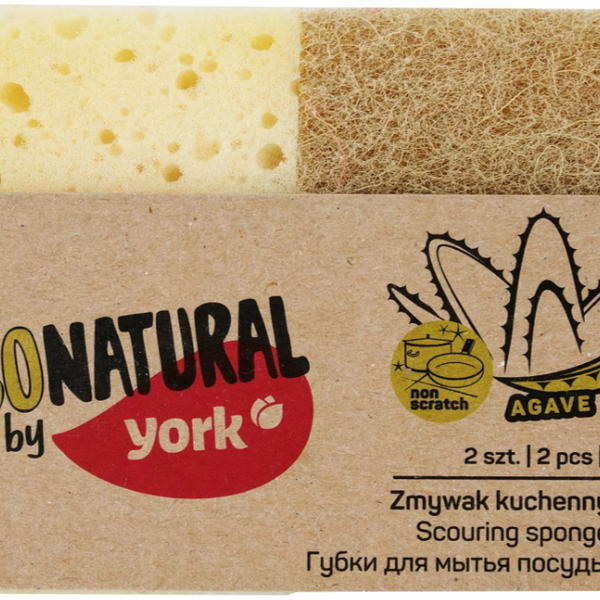 Губки для мытья посуды York Eco Natural 2 шт