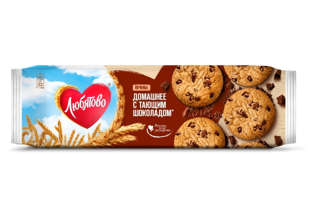 

Печенье сдобное Любятово Домашнее с шоколадом 156 г